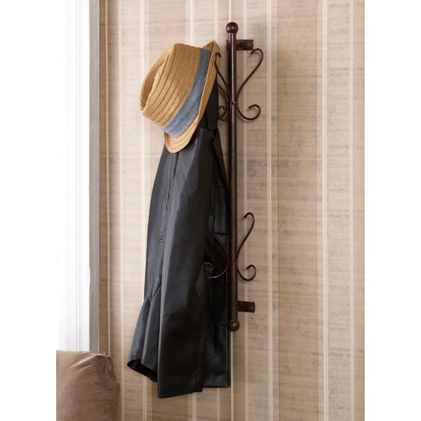 Upton Home Holton Wall Mount Bronze Entryway Coat/ Hat Hanging Rack - Bed  Bath & Beyond - 7925697