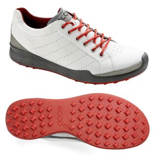 Shop ECCO Men's BIOM Hybrid White/ Brick Golf Shoes - Overstock - 7932157