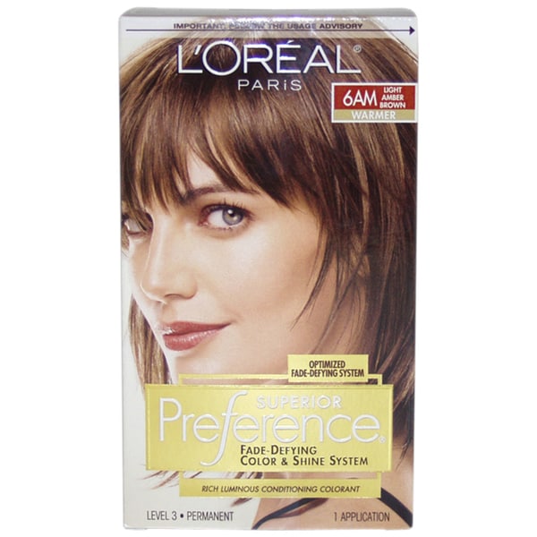 Shop L'Oreal Superior Preference 6AM Light Amber Brown 