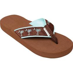 Women's Tidewater Sandals Palmetto Chocolate/Turquoise Tidewater Sandals Sandals