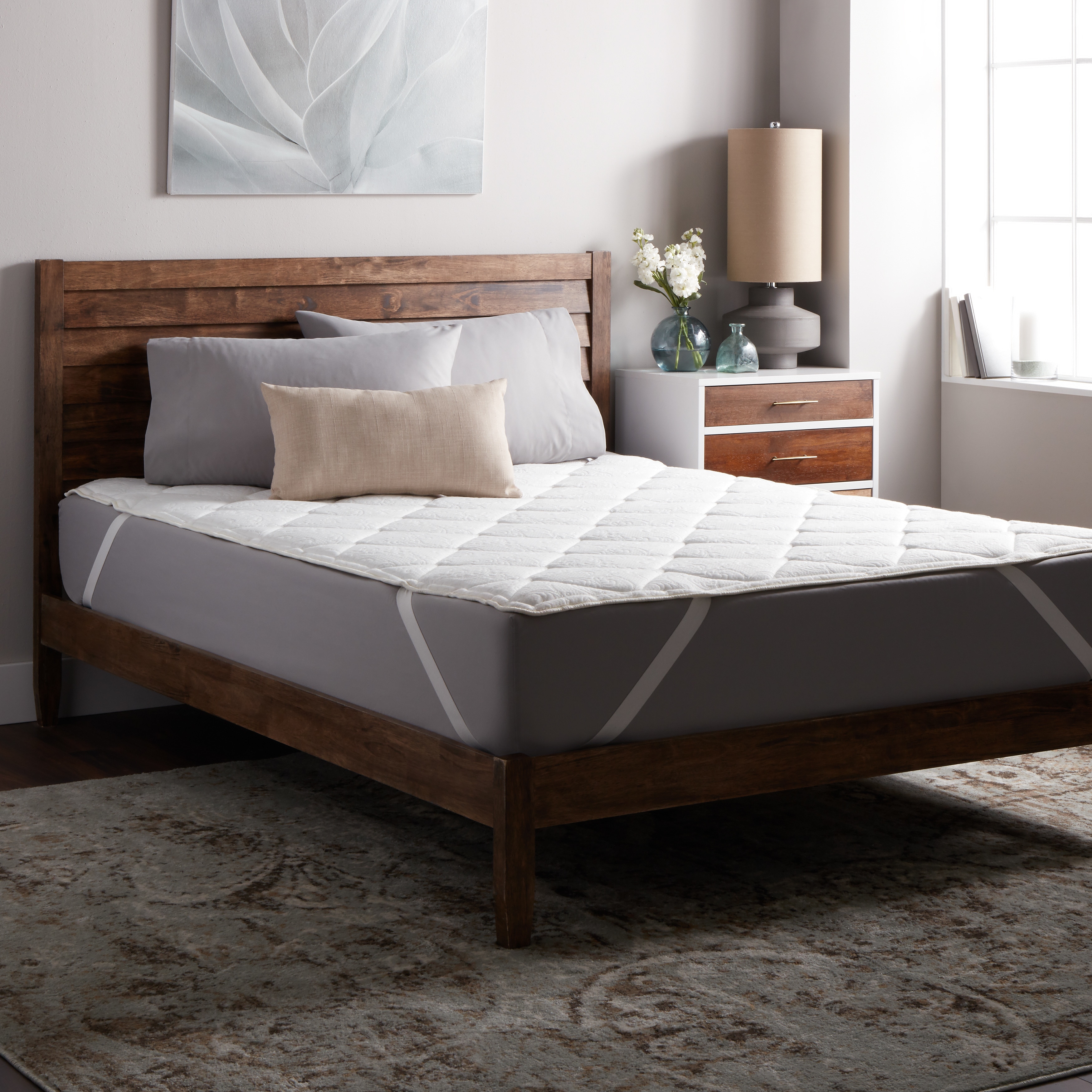 Select Luxury Dream Quilted Foam And Fiber Mattress Topper