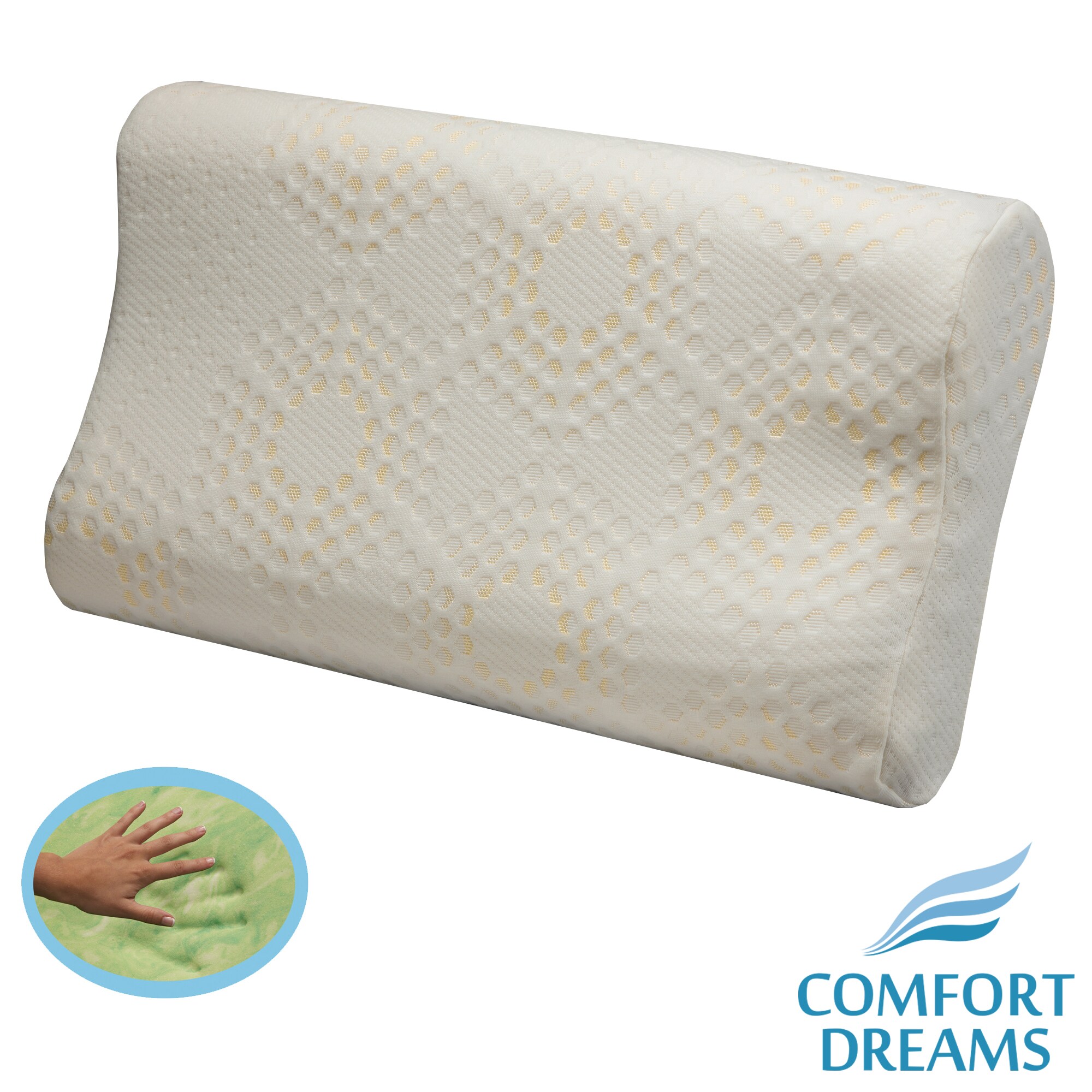 Comfort Dreams Lifestyle Collection Relief Gel infused Memory Foam Pillow