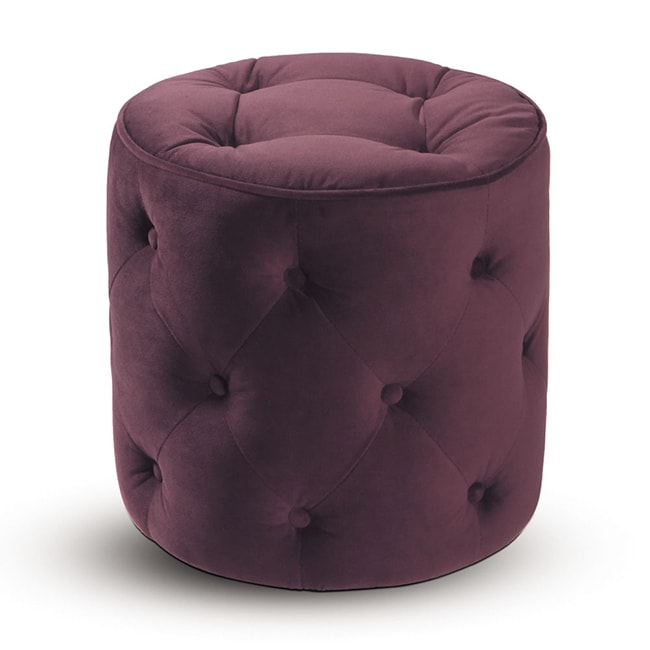 Avenue Purple Button tufted Round Ottoman Today $54.99