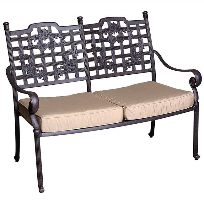Deluxe Antique Cast Aluminum Garden Bench