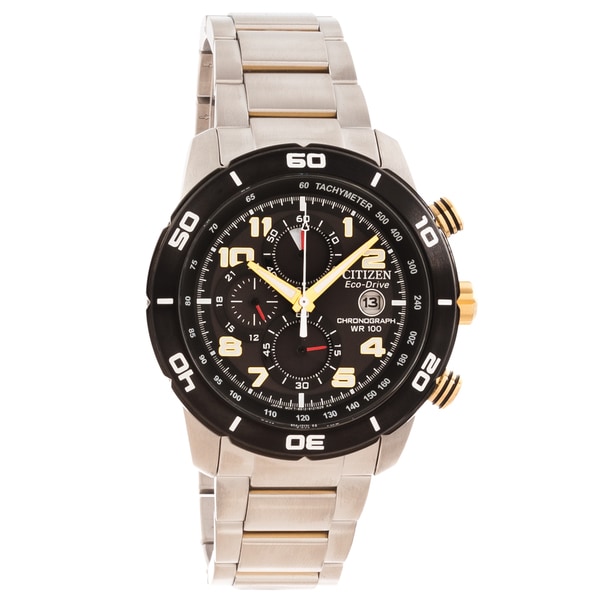 Citizen Mens Primo Eco Drive Two tone Chronograph Watch