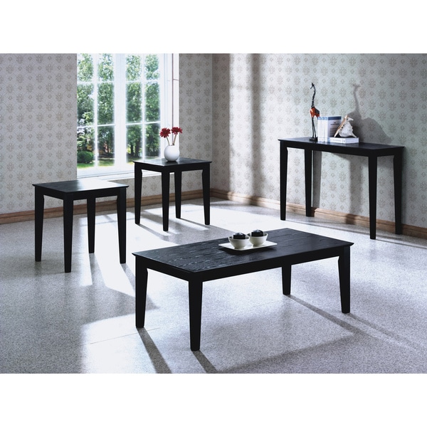 Black Grain Veneer Cocktail Table Coffee, Sofa & End Tables