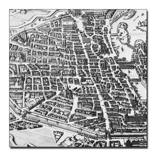 Schneider Map of Berlin, 1802 Canvas Art