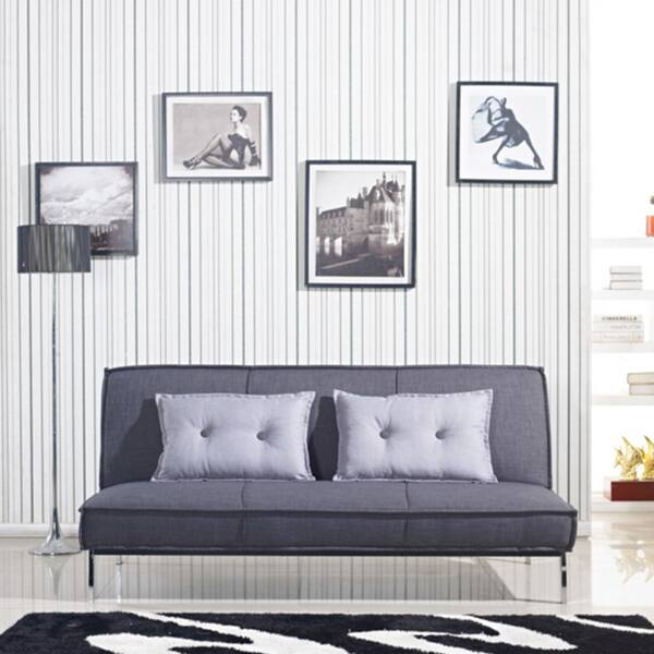 Shop Vitoria 76 Inch Charcoal Grey Sleeper Sofa Bed With Shop Vitoria 76 Inch Charcoal Grey Sleeper Sofa Bed With