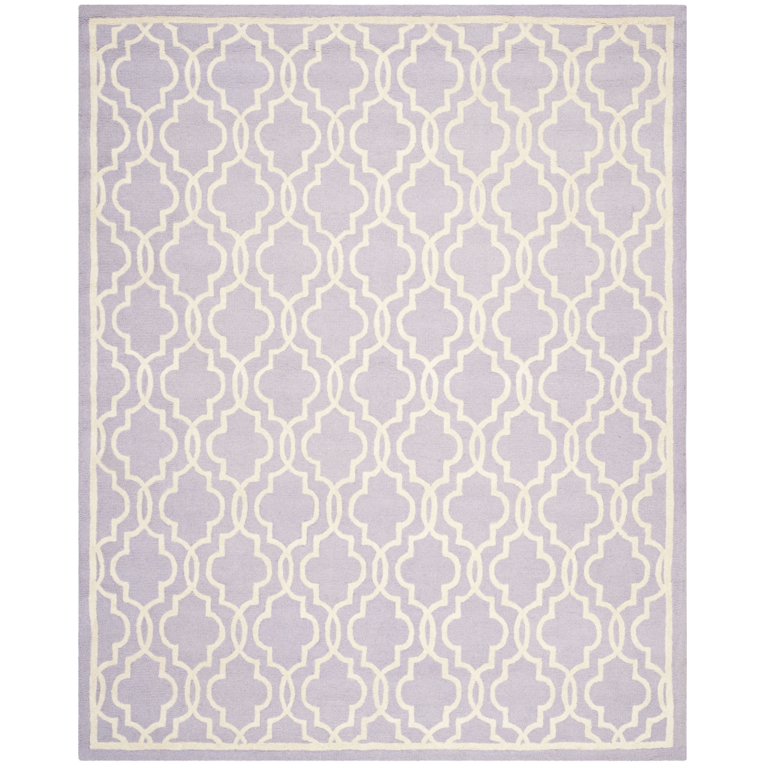 Safavieh Handmade Cambridge Moroccan Lavender Wool Area Rug (9 X 12)