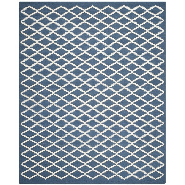 Safavieh Handmade Cambridge Moroccan Oriental Navy Wool Rug (8' x 10 ...