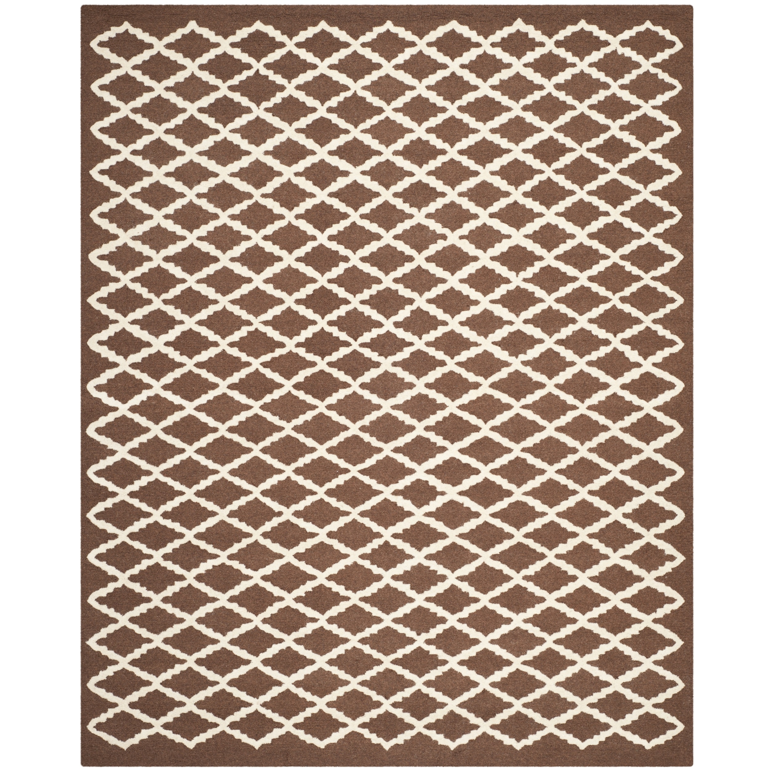 Safavieh Handmade Cambridge Moroccan Dark Brown Indoor Wool Rug (8 X 10)