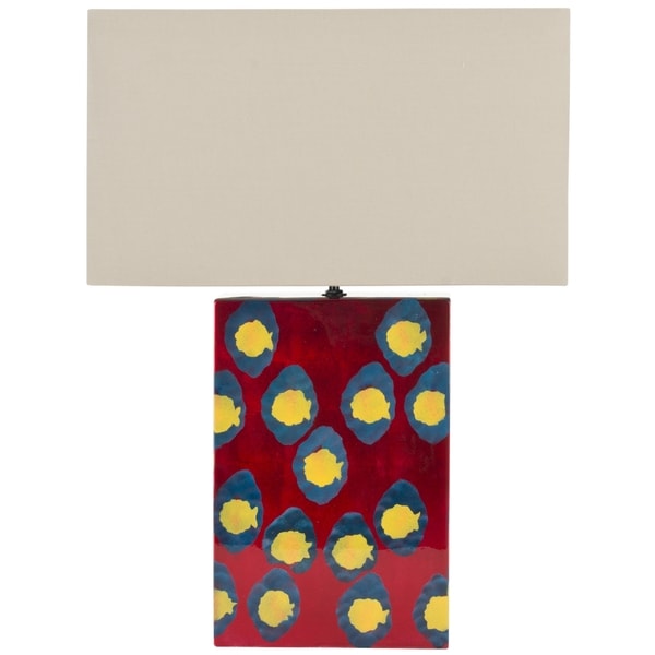 Safavieh Lighting 16.5-inch Dottie Red Table Lamp