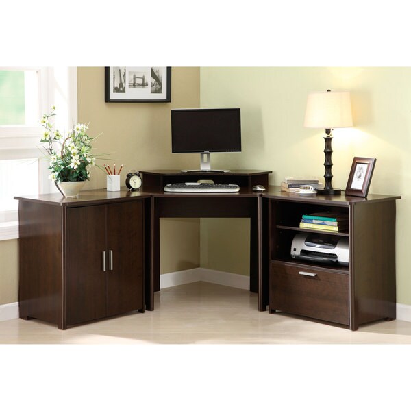 Concord Pinot Computer Desk, Storage and File Cabinet - Overstock ...