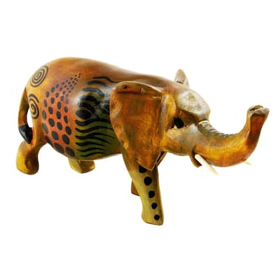 Handmade Safari Elephant Statue (Kenya)