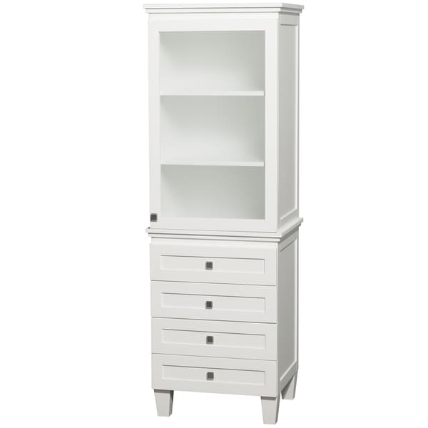 Wyndham Collection Acclaim 24-inch White Linen Tower