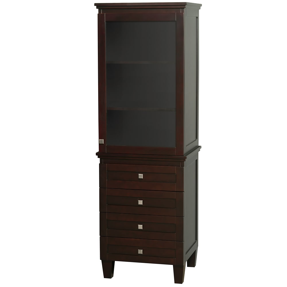 Acclaim 24 inch Espresso Wood Linen Tower