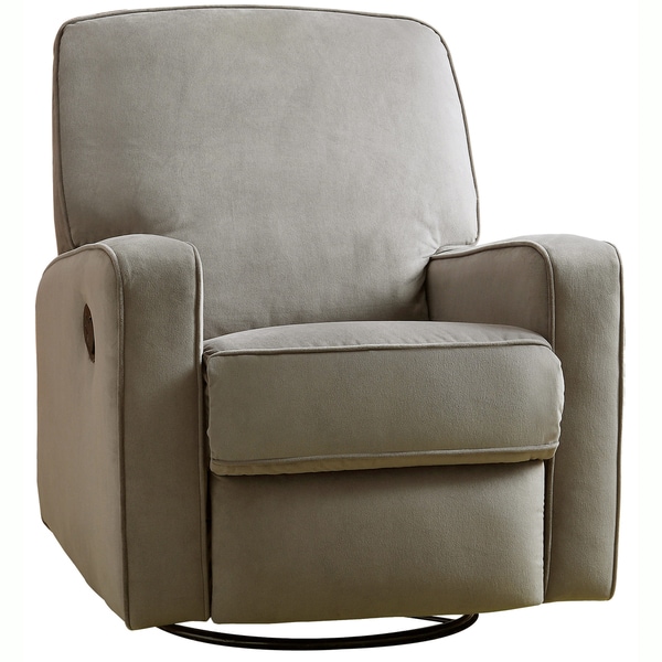 baby relax evan swivel glider and ottoman gray