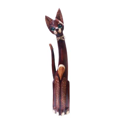 Handmade Textured Bow Tie Cat (Indonesia)