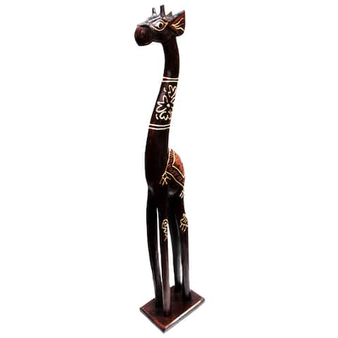 Gold Eggshell Giraffe Statue (Indonesia)