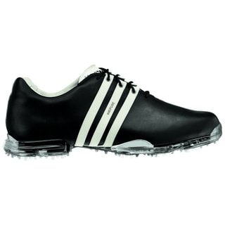 Adidas Men's Adipure Black and White Golf Shoes - Overstock Shopping ...