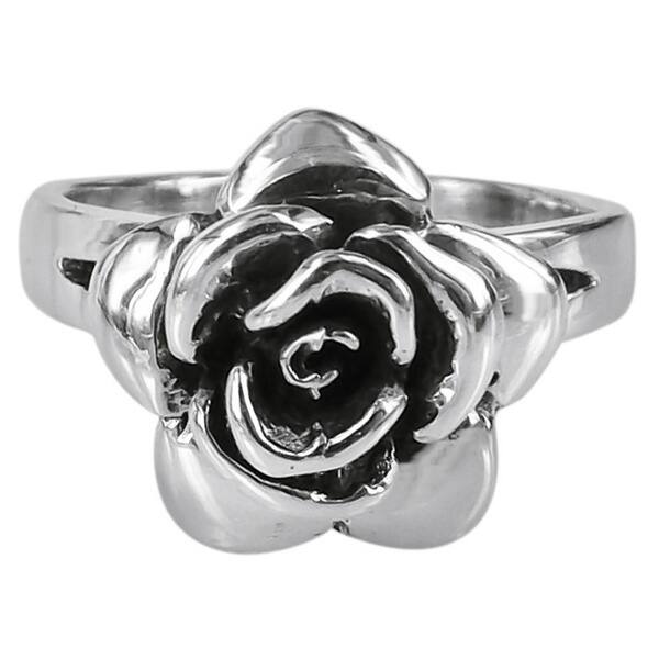 .925 Sterling Silver ~ ~ Rose ~ Ring~ Size 7~ .925 Sterling Silver ~ ~ Rose ~ Ring~ Size 7~
