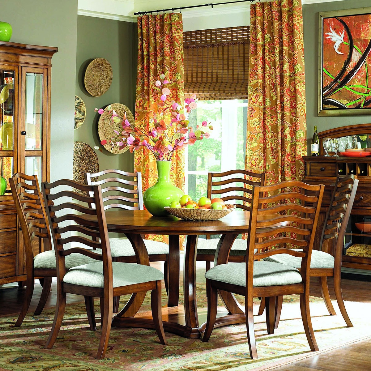 Golden Oak 60 Inch Round Dining Table 7942476 Golden Oak 60 Inch Round Dining Table