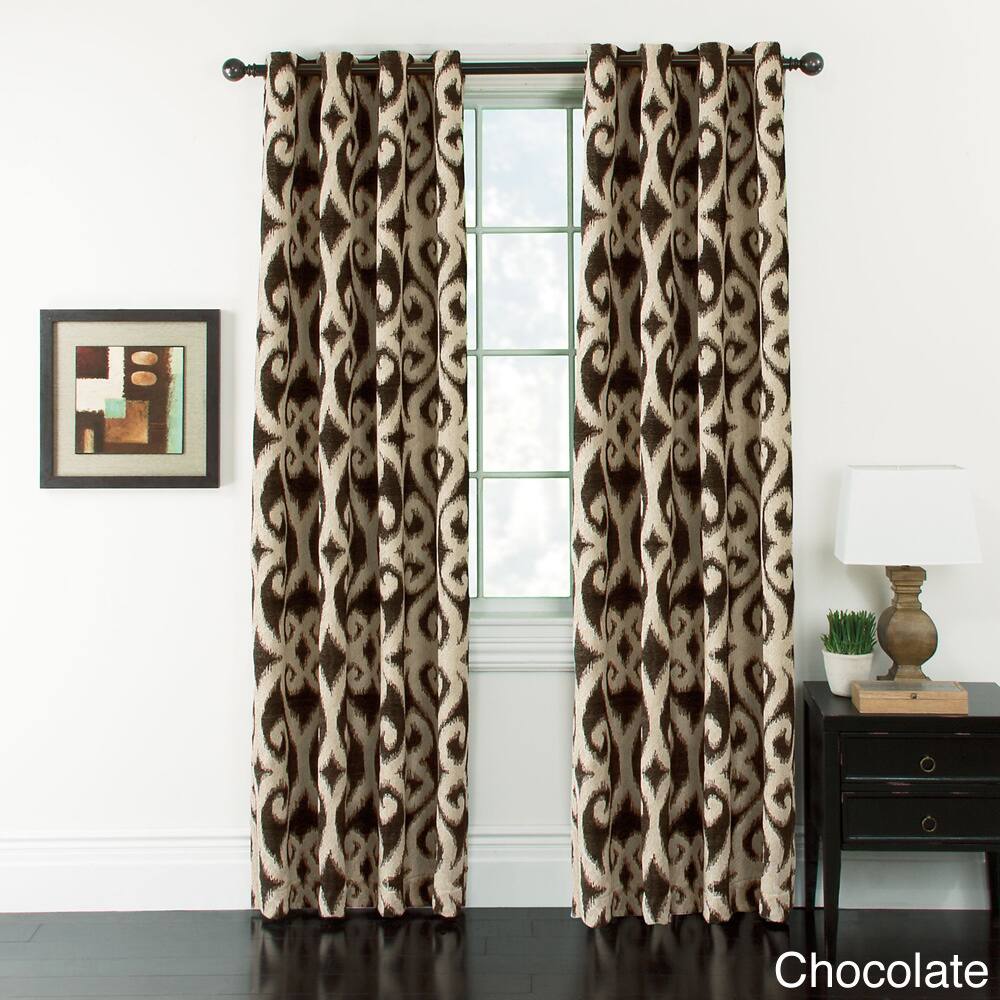 Taylor Ikat Jacquard Grommet-top Panel Pair