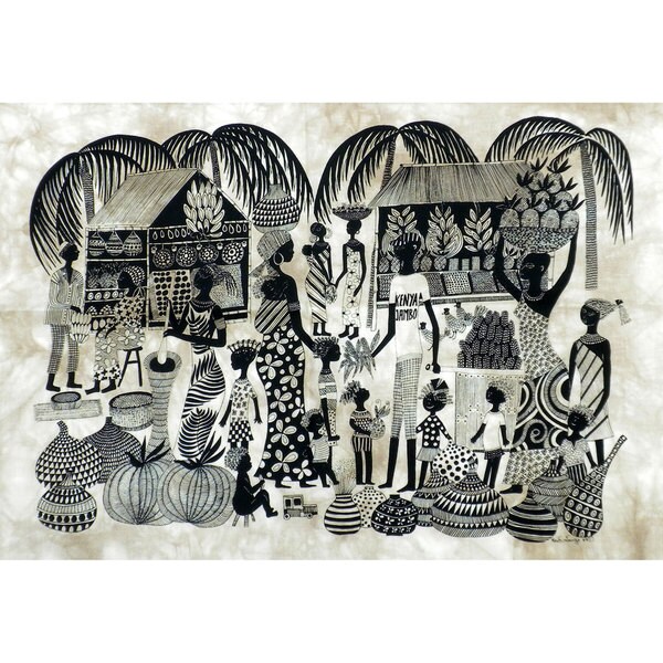 Shop , Handmade in Kenya Market Heidi Lange Screen Print , Handmade in