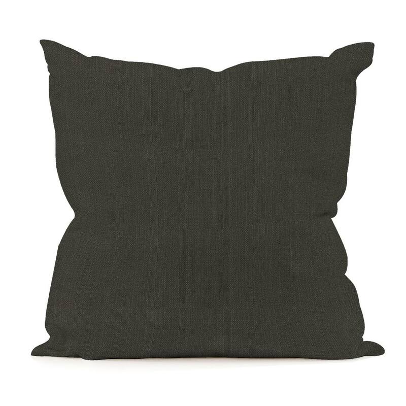 Allan Andrews Sterling Charcoal Square Decorative Pillow