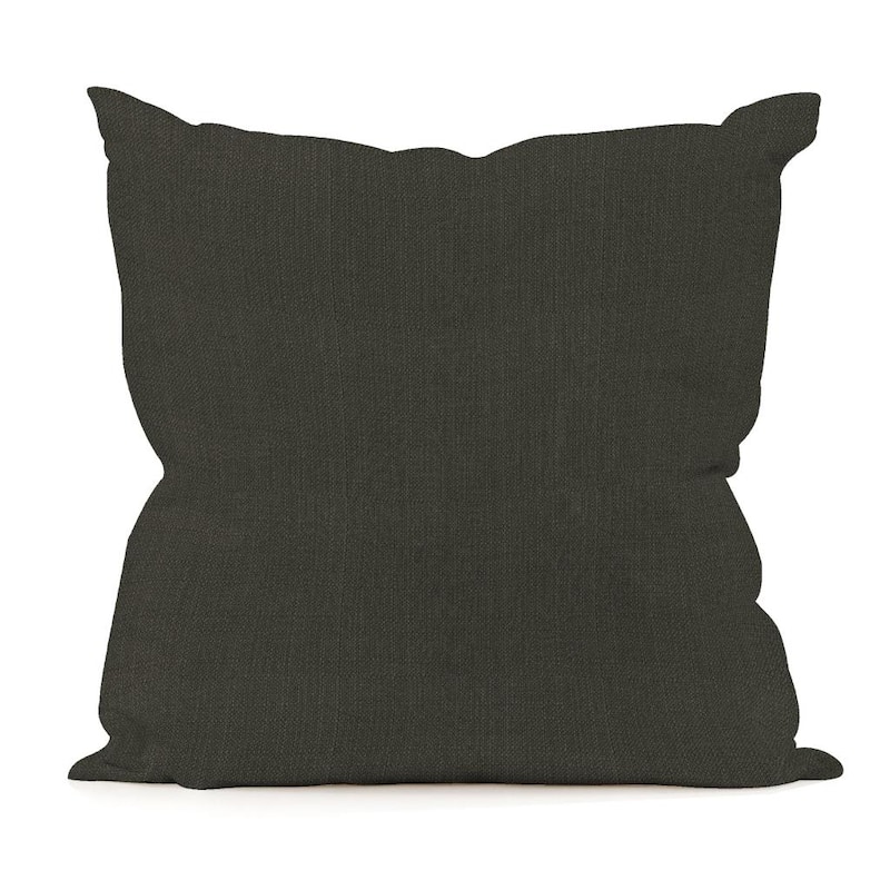 Allan Andrews Sterling Charcoal Square Decorative Pillow - Polyester - Accent - Single - Grey