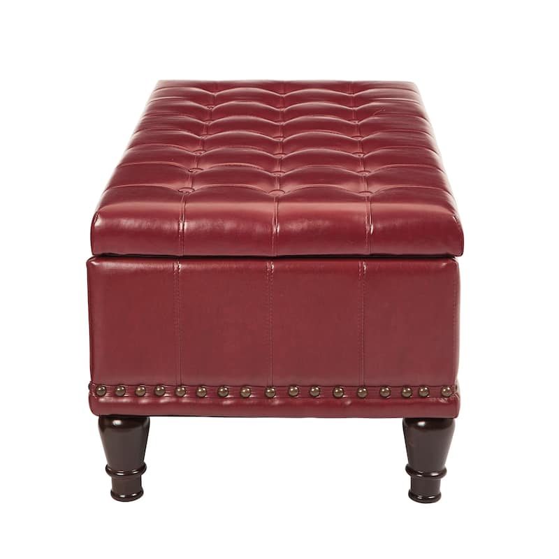 OSP Home Furnishings Caldwell Storage Ottoman