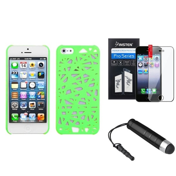 INSTEN Phone Case/ Protector/ Stylus for Apple iPhone 5/ 5S/ SE