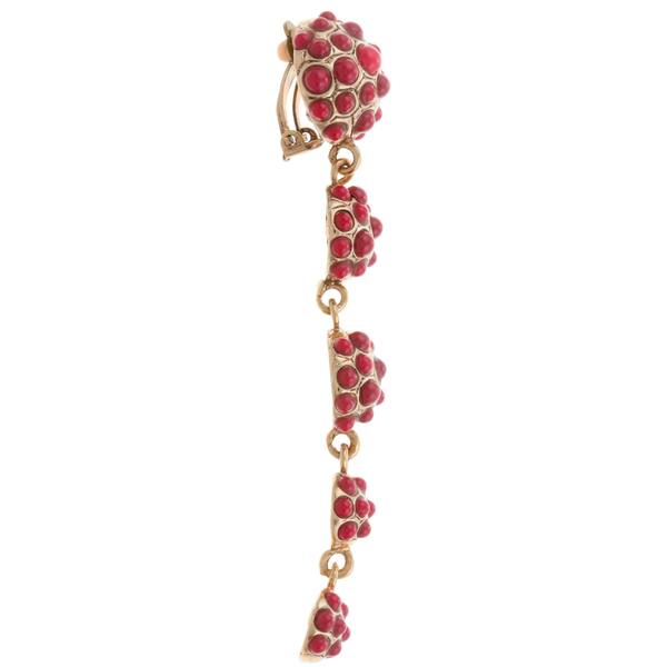 Shop Amrita Singh Coral Resin Dangle Clip Earrings