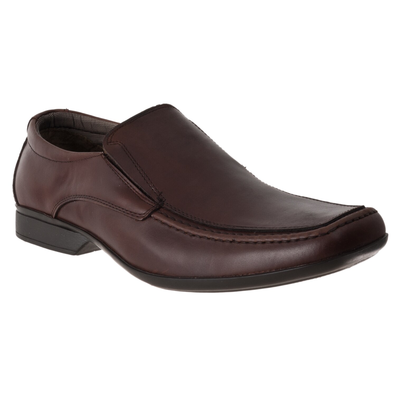 Adi' Brown Leather Dress Loafers 