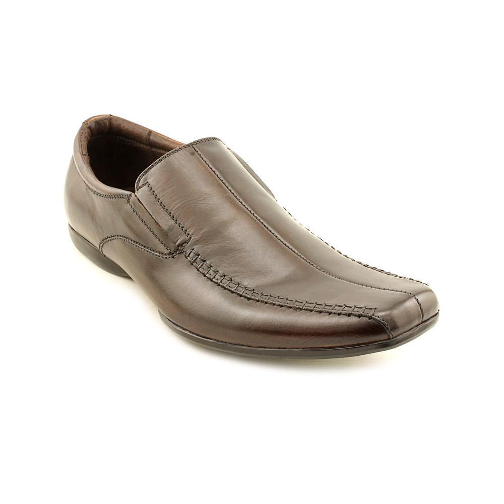 Steve Madden Mens Carano Brown Leather Slip on Dress Shoes Today $