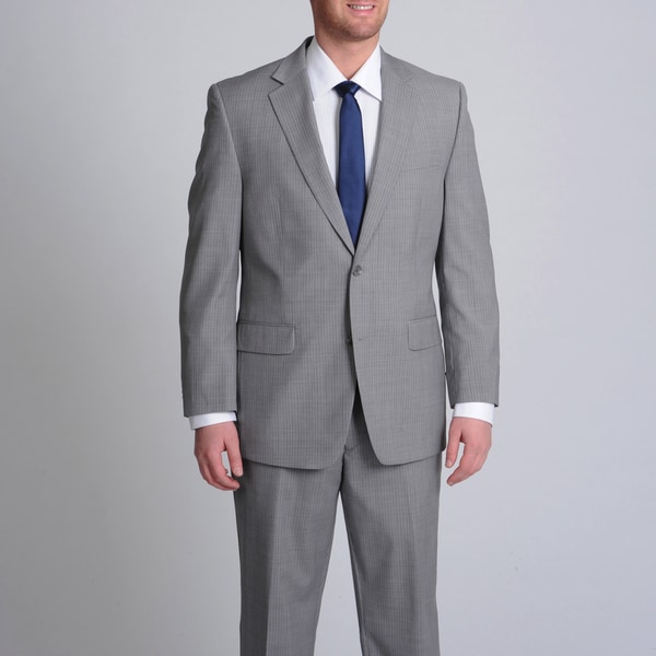 MICHAEL Michael Kors Men's Light Grey Pinstripe Wool Suit - Free ...