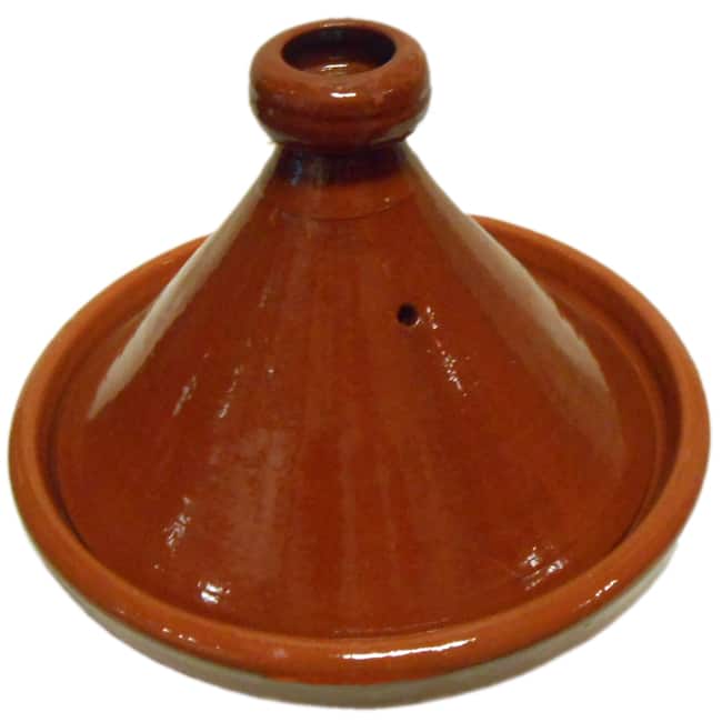 Handmade Lead-free Plain Moroccan Cooking Clay Tagine (Morocco)