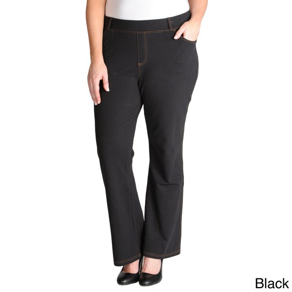 plus size stretch pants with pockets
