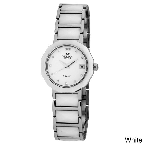 Shop Viceroy Spain Women's Ceramica Faceted Watch - On Sale - Free ...