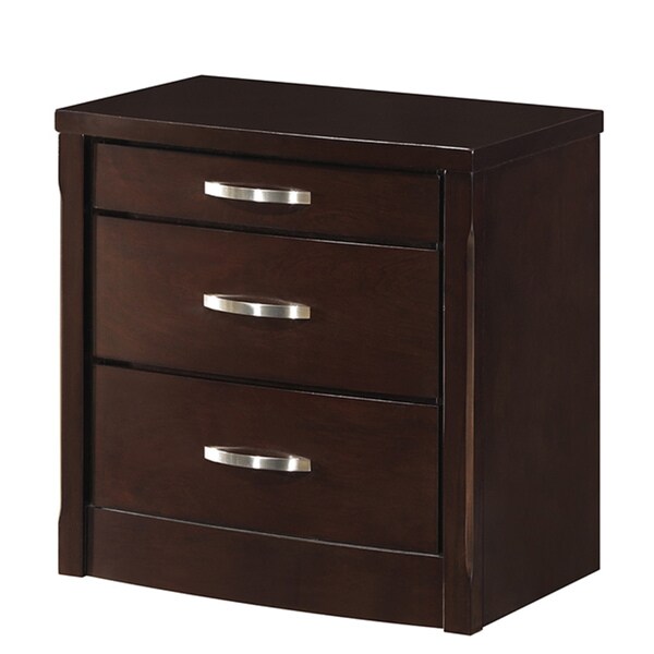 Hannah Collection Dark Espresso Finish Nightstand Nightstands