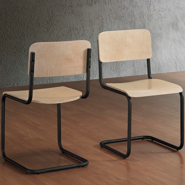 Emerson Wood Dark Vintage Dining Chairs (Set of 2)