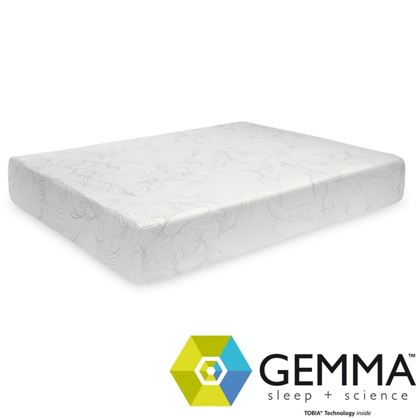 Gemma Thermal Comfort Plush 10 inch Queen size Memory Foam Mattress Tobia Mattresses