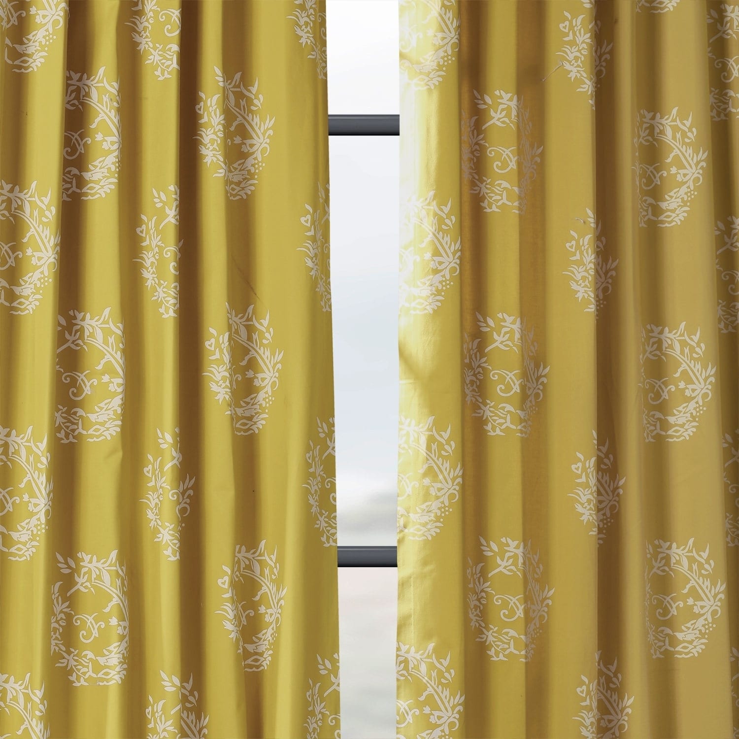 mustard yellow curtain fabric