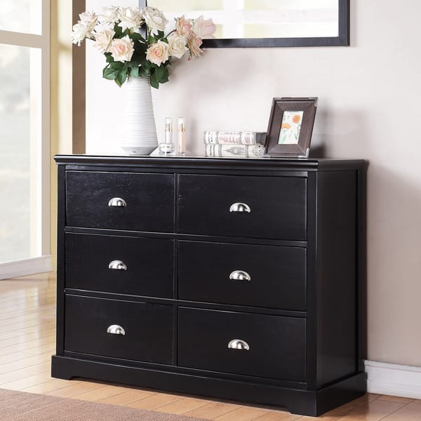 dresser with black hardware Belmont 8 Drawer Dresser, Black by Four Hands – High Fashion Home main image 0
