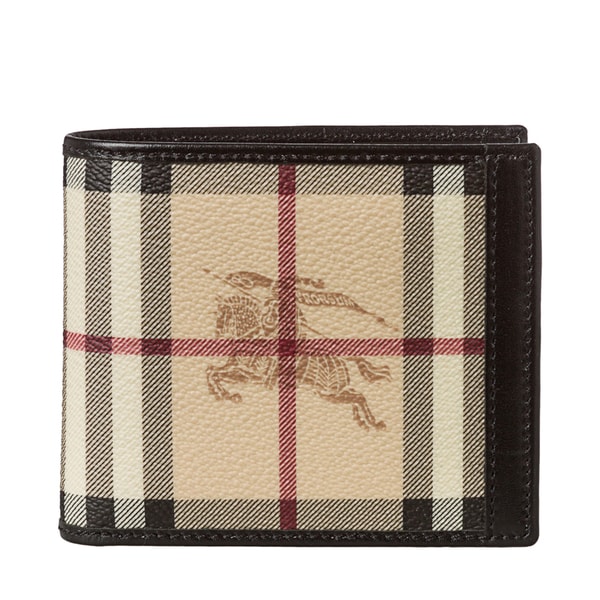 Burberry Haymarket Check ID Bi fold Wallet Burberry Designer Wallets