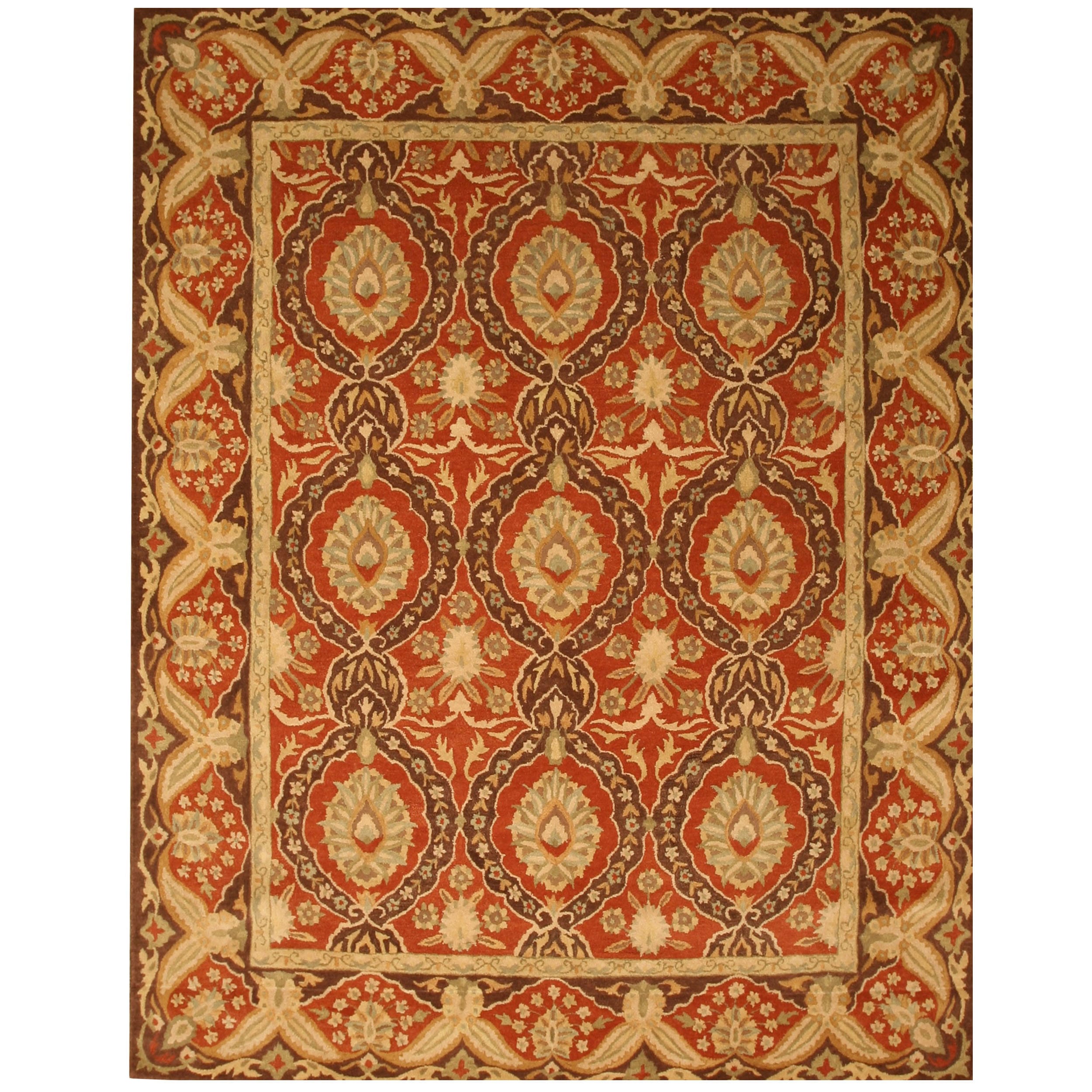 Hand tufted Khyber Rust Twisted Wool Rug (6 X 9)