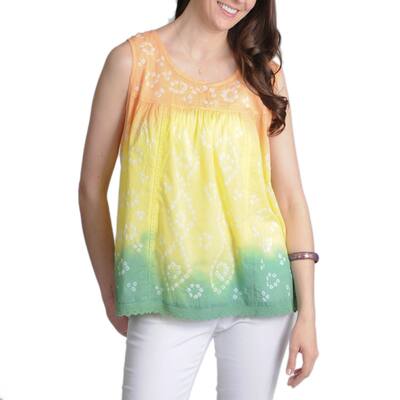 Yellow Tie Dye Tops Find Great Women S Clothing Deals Shopping