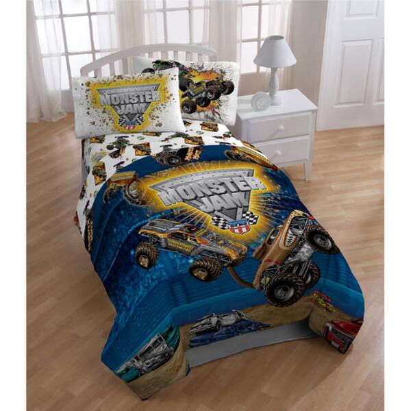 Shop Monster Jam Destruction 5 Piece Bed In A Bag With Sheet Set