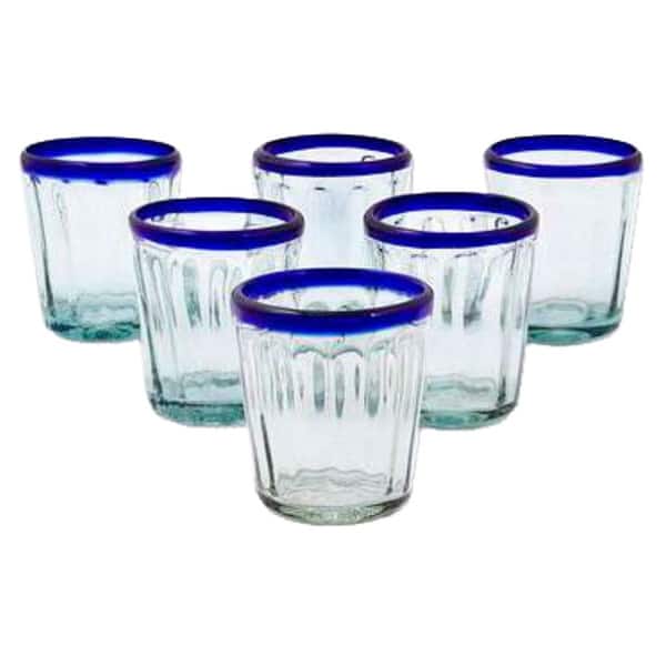 Mikasa Color Swirl Highball Glass Tumbler Cups, Set Of 4, Blue & Reviews