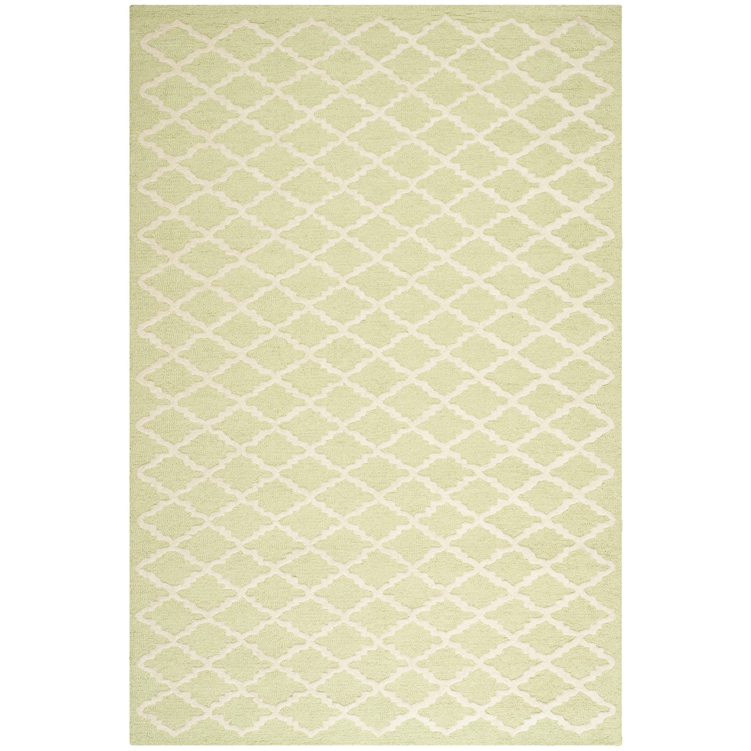 Safavieh Handmade Cambridge Moroccan Light Green Wool Area Rug (4 X 6)